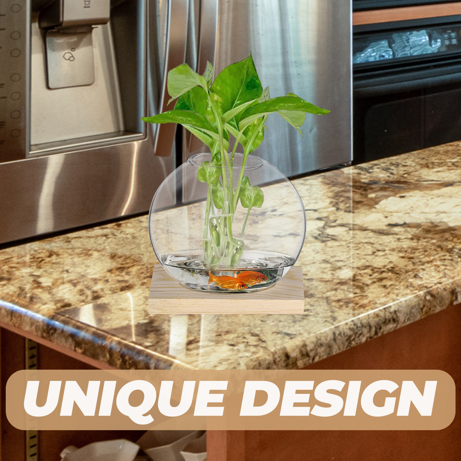 2個セットのガラス製小型花瓶。リビングや家のインテリア、透明 - Propagation Station Vase のレビューと価格